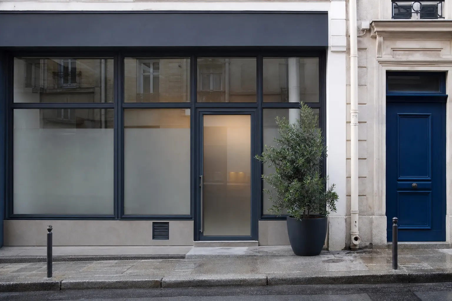 Façade d’une entreprise française